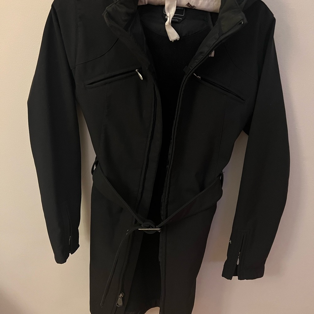 The North Face Black and Cream Jacket